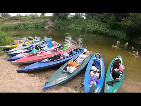 р. Медведица, байдарки, лето. Medveditsa river, kayaks, summer