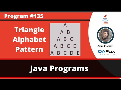 Java Program To Print Triangle Alphabet Pattern