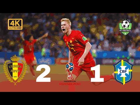 Brazil vs Belgium 1-2 | World Cup 2018 Quarter-Final Highlights | Neymar, De Bruyne, Lukaku
