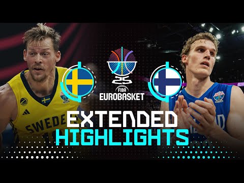 Sweden 🇸🇪 vs Finland 🇫🇮 | Extended Highlights | FIBA EuroBasket 2025