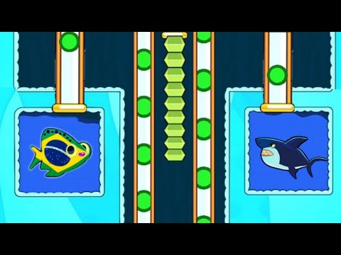 Save the Fish Game / Fishdom ads mini Game / Pull the Pin  / level 5681-5711 solution / Fishy Gaming