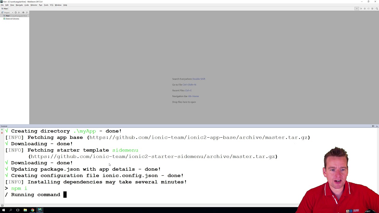 Ionic Mobile Apps | S1P9 | Creating our first application