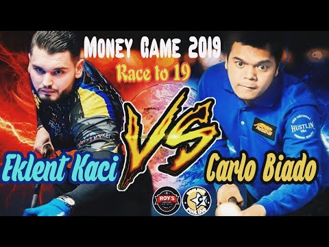 【Pool Live】Super Hot  - Money Game 2019 - Carlo Biado Vs Elenk Kaci - RACE 19