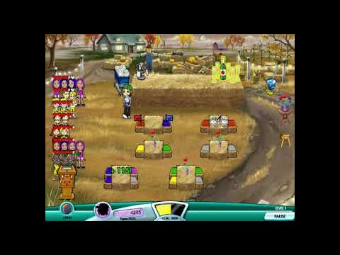 Diner Dash 4 Hometown Hero Gourmet Edition: Hometown Harvest Level 1