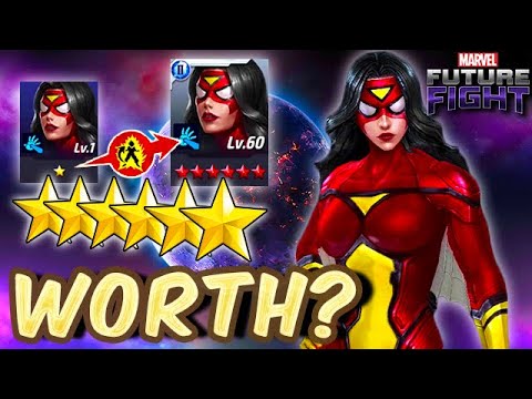ULTIMATE WAIFU?! SPIDER-WOMAN RANK UP & SHOWCASE - Marvel Future Fight