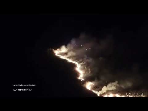 Incendio en Reserva Urutaú CANDELARIA Misiones 