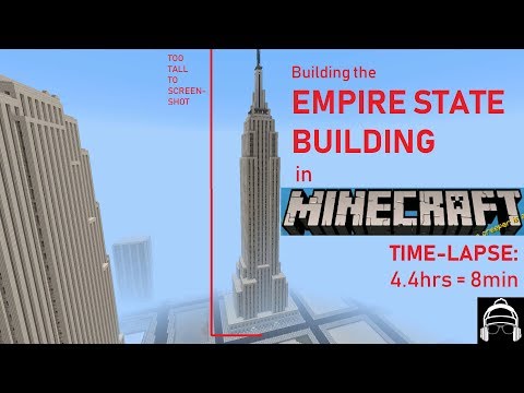 Black Beanie Gaming - Empire State Building Minecraft Time-Lapse