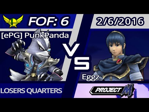 [ePG] PunkPanda (Wolf) vs. Eggz (Marth) | PM Singles LQF | FoF6