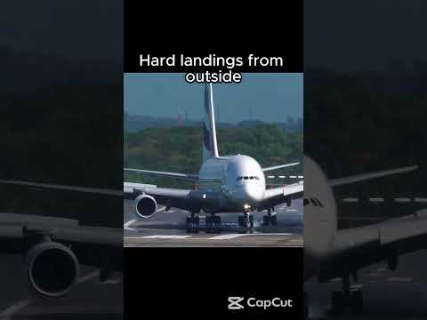 Hard landings from inside💀 #boeing #aviation