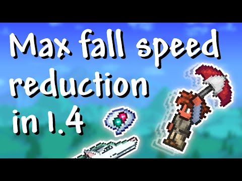 Terraria - 1.4 Maximum fall speed reduction (1 block in 9 minutes!)