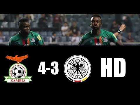 Zambia vs Alemania 4-3 RESUMEN GOLES 2017 HD