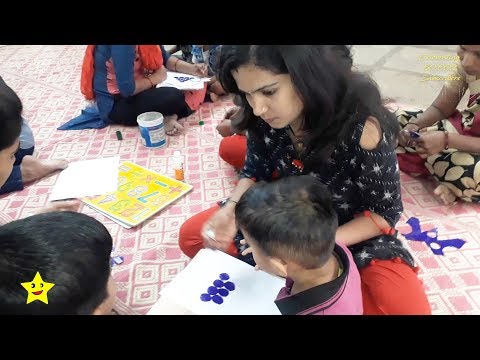 purple color Paper crafting : grapes and cat made on paper pasting : wonderstars