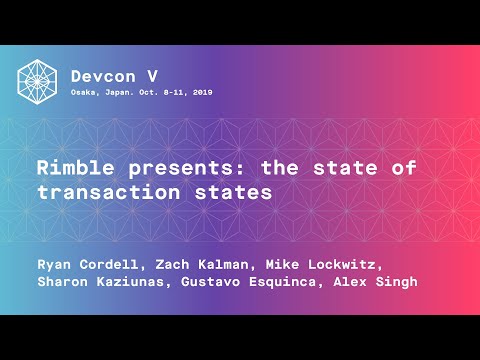 Rimble presents: the state of transaction states preview