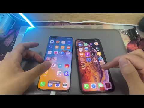 Huawei P40pro+ vs  iPhone XsMax speed Test.