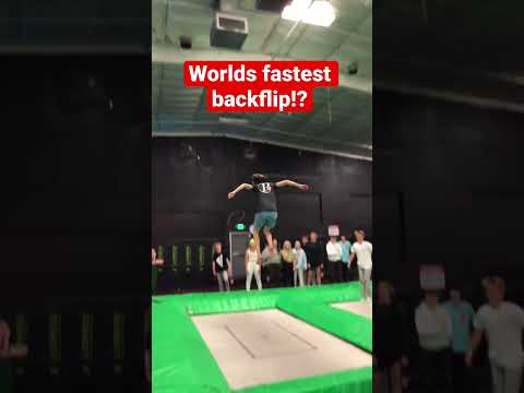 Worlds fastest backflip!