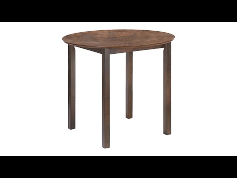 I 1300 Dining Table - 36"Dia / Espresso - Monarch Specialties