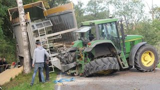 Do You Think You Had A Bad Day? Then Watch This Video! Tractor John Deere In A Dangerous Situation!