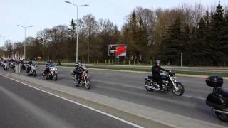 Biker parade in Tallinn, Estonia 30.04.2014