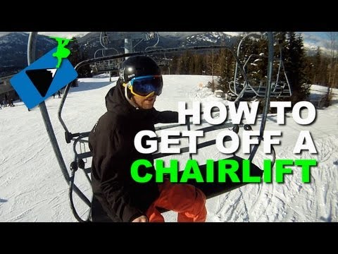 YouTube video about: How to get off ski lift with snowboard?