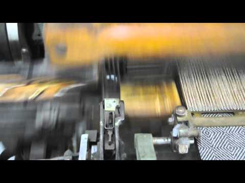 Shuttle loom at Växbo Lin in Sweden