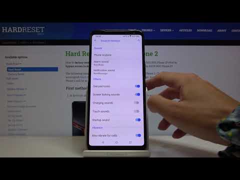 How to Disactivate Charging Sound in Asus ROG Phone 2 - Sound Settings
