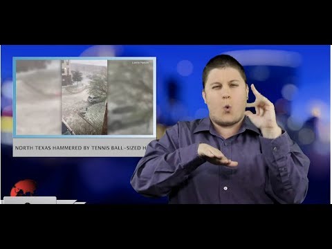 North Texas hammered by tennis ball-sized hail (ASL - 3.25.19)