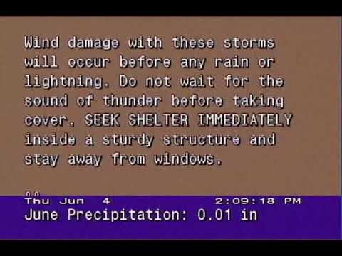 WeatherStar Jr - Severe Tstorm Update