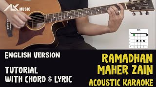Download lagu Maher Zain - Ramadhan (English Version) [ Acoustic Karaoke with Chord & Lyric ] mp3