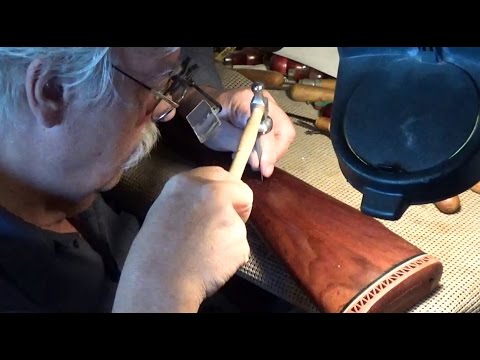 How To Stipple a Gunstock - Kurt's Checkering ~ Rex Reviews