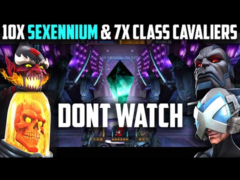 10x Sexennium & 7x Class Cavalier Crystal Opening - Don't Watch This - Marvel Contest of Champions