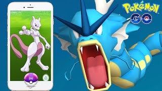 Pokemon Go - Mewtwo Found !? EPIC GYARADOS Gym Battle Pokemon Go Gameplay!