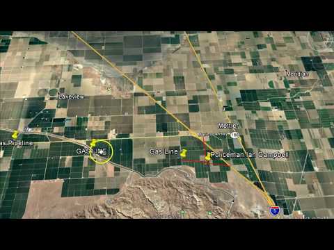 Onion Field murder of Ian Campbell locations from Google Earth