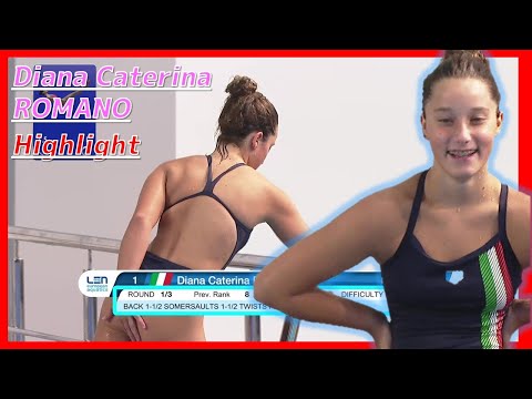 Women's Diving | Diana Caterina ROMANO | Highlight | 2022 European Junior Champs | #diving  #sports