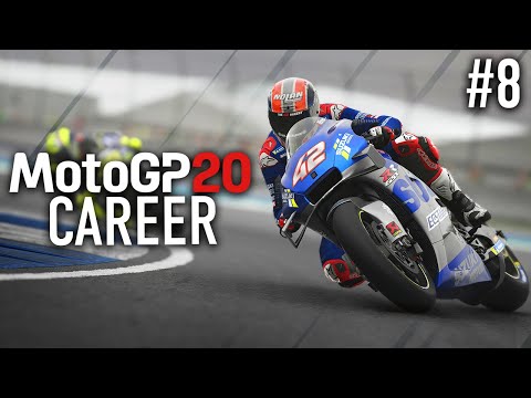 MotoGP 20 Career Mode Gameplay Part 8 - LEAVING IT LATE IN THE RACE! (MotoGP 2020 Game PS4 / PC)
