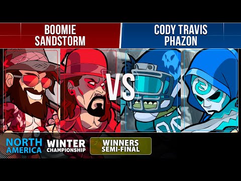 Boomie & Sandstorm VS Cody Travis & Phazon - Winners Semi - NA - Brawlhalla Winter Championship 2022