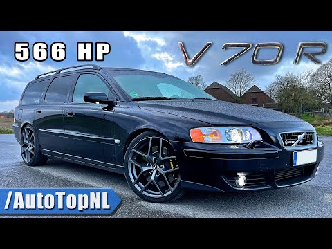 566HP VOLVO V70R *304KM/H* REVIEW on AUTOBAHN by AutoTopNL