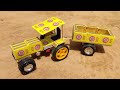How To Make Matchbox Tractor With Trolley At Home DIY Matchbox Tractor
