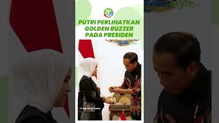 Putri Ariani Tunjukkan Penampakan Golden Buzzer ke Jokowi: Presiden yang Pertama Saya Perlihatkan
