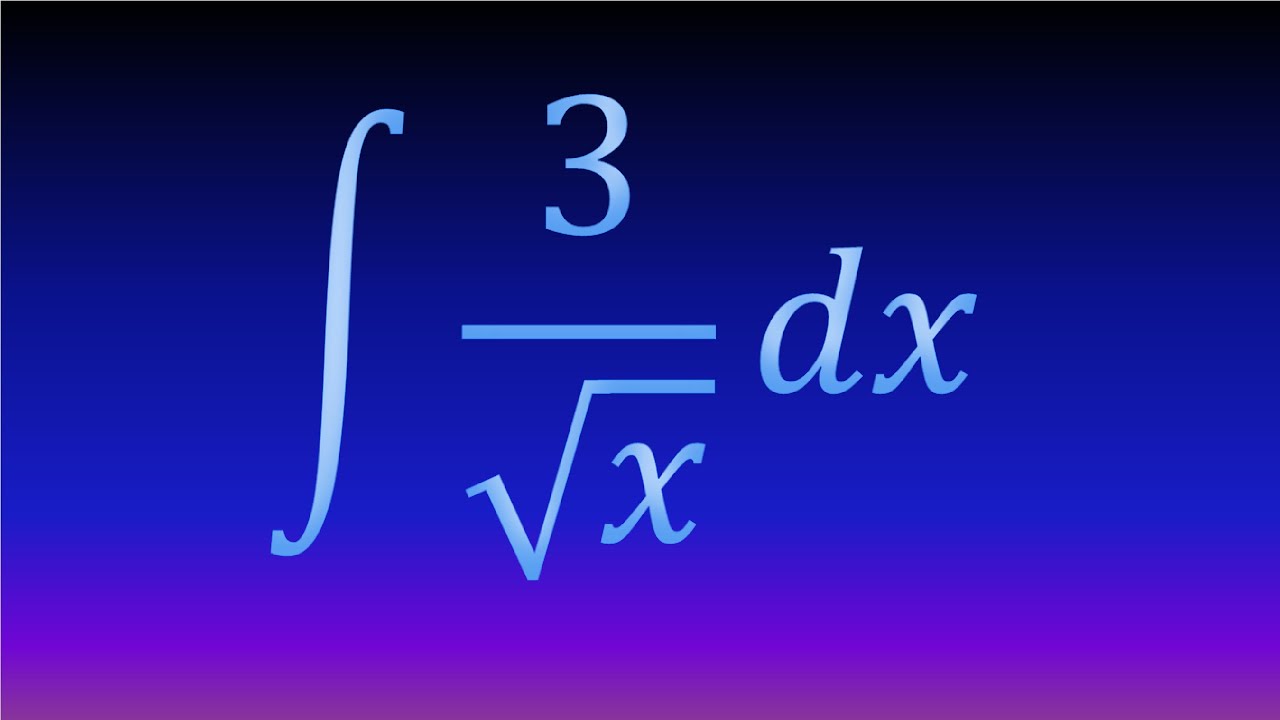 15. Integral de raíz cuadrada en el denominador (Exponente negativo y fraccionario)