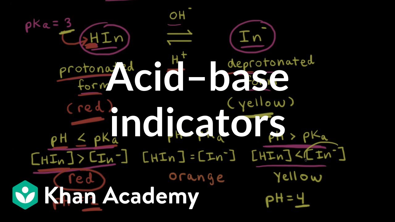 Acid–base indicators | Acids and bases | AP Chemistry | Khan Academy