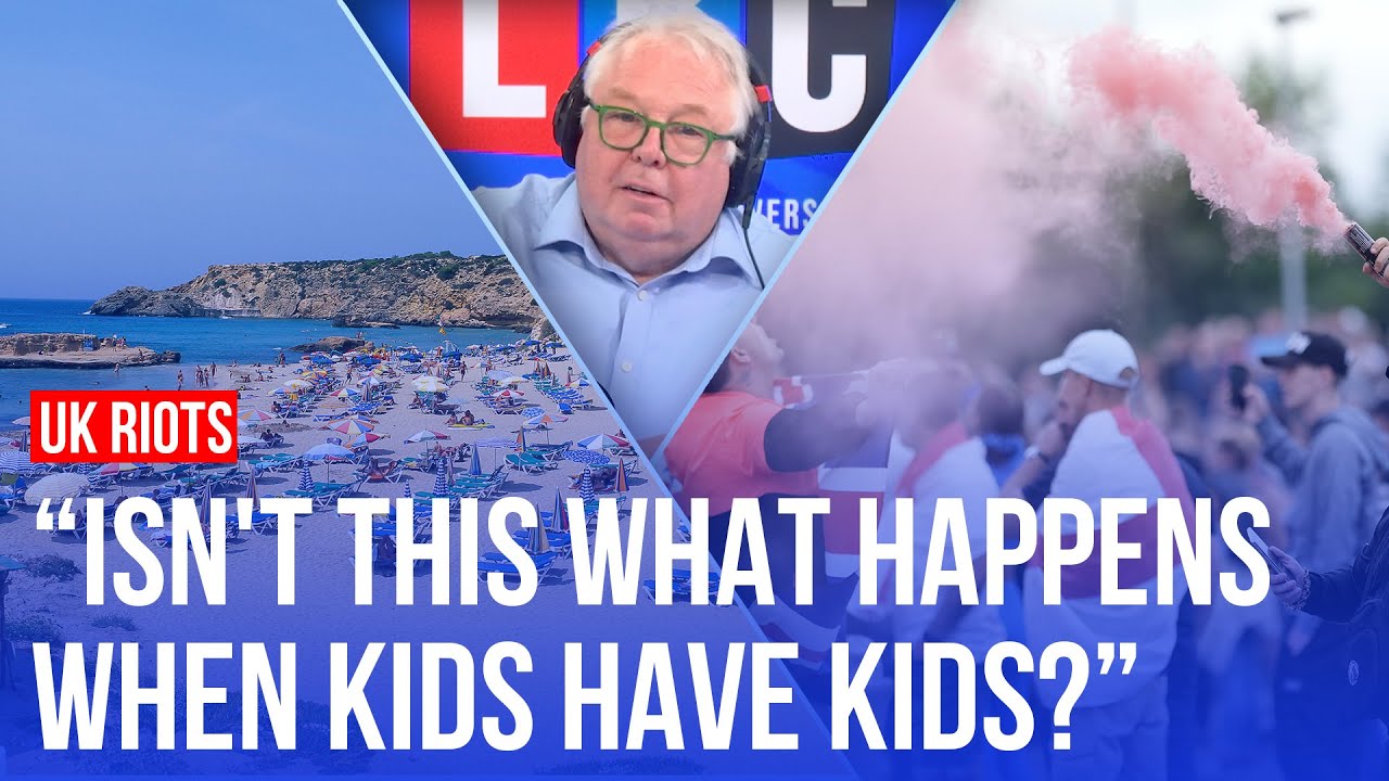 Rioter's mum who went on Ibiza trip while he attended court must pay compensation | LBC