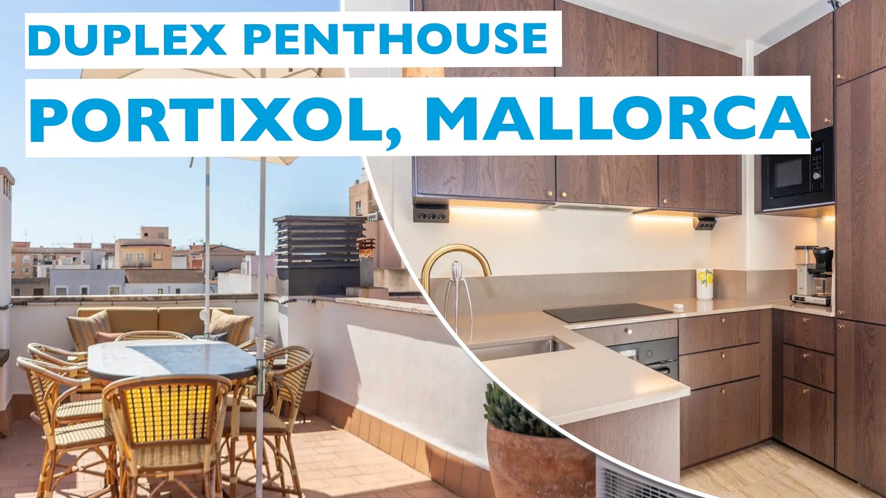 Designer Duplex Penthouse in popular Portixol
