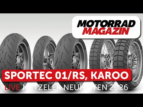 EICMA LIVE Metzeler New Products 2026 – Sportec 01, Sportec 01 RS and Karoo 4 Street