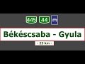 44 Es Főút Expressway 44 City Driving Across Békéscsaba And Gyula June 7 2016