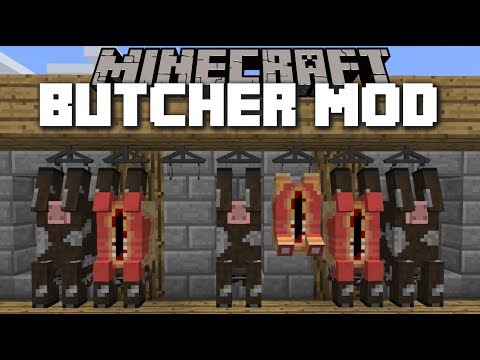 MC Naveed - Minecraft - Minecraft BUTCHER MOD / KILL COWS AND MAKE A WONDERFUL BBQ!! Minecraft