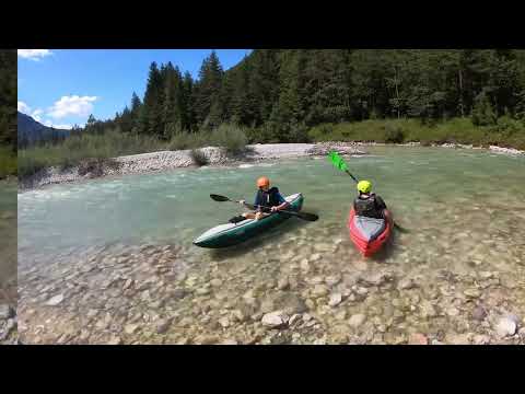 Kajaktour auf der Isar, vom Sylvensteinspeicher bis Bad Tölz