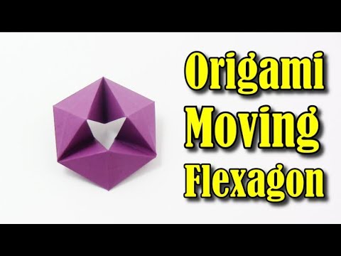 Origami Flexagon EASY (Moving Flexagon) IN ENGLISH - Yakomoga Easy Origami tutorial