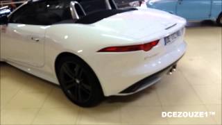 preview picture of video 'Jaguar type-E & F-type v6 S in Montluçon retro bourse'