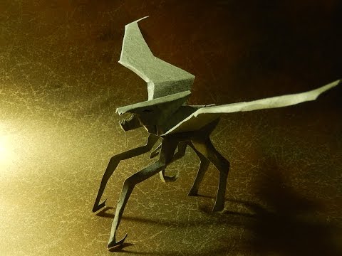 MUTO in Godzilla 2014 of Kiriorigami paper craft - YouTube