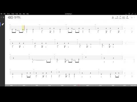 Sacrifice ( Elton John ) ,Tablatura e base Senza Basso - Backing bass track-NO BASS